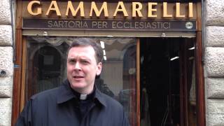 Matt Malone SJ visits Gammarelli [upl. by Kcinom]