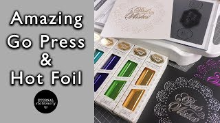 GoPress and Foil tutorial  How to get perfect foiling using dies  DIY Invitations and cards [upl. by Assedo]