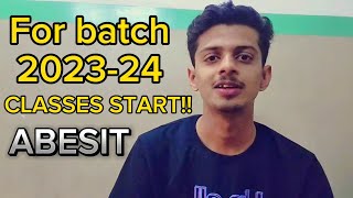 ABESIT Classes start for 202324 batch  Update ⚠️  Abesit engineering college Ghaziabad [upl. by Quentin]