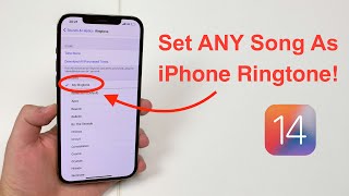 2021 How to set ANY Song as iPhone Ringtone  Free and No Computer [upl. by Anatol]