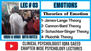 Theories of Emotion  Theories of Emotion in Psychology  Clinical Psychologist Iqra Saeed [upl. by Bravar]