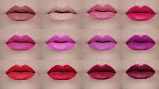 AVON True Color Perfectly Matte Lipsticks  Lip Swatches  Delia Ahmed [upl. by Raquela308]