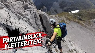 Partnunblick Klettersteig DE  Schweiz [upl. by Annahavas74]