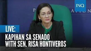 LIVE Kapihan sa Senado with Senator Risa Hontiveros  August 21 [upl. by Charbonnier]