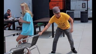 Chair Pulling Prank in Atlanta [upl. by Tristram]