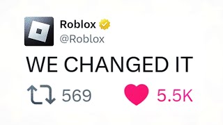 Roblox Actually Responded and its good [upl. by Ettenowtna619]