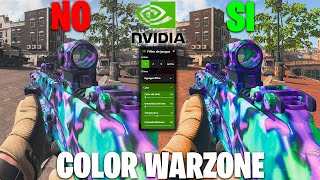 COMO MEJORAR el COLOR en WARZONE 2 Filtros de NVIDIA [upl. by Harbird344]