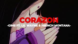 💙Corazon  Maitre Gims ft Lil Wayne amp French Montana SlowedReverb [upl. by Anihc447]