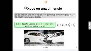 Classe Física 1r Batxillerat Teoria Conservació energia i xocs 2 [upl. by Acissaj]