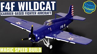 CarrierBased Fighter Aircraft  Grumman F4F Wildcat  COBI 5731 Speed Build Review [upl. by Kamal]