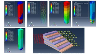 RC column strengthening with carbon fiber CFRP using ABAQUS [upl. by Aekan]