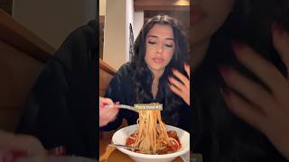 All you can eat pasta  Olive Garden food shorts eating mukbang [upl. by Margarita]