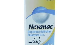 Uses of the drops Nevanac eye drops for pain and inflamination of Eye [upl. by Cressy]