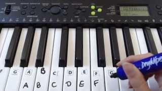 How To Label Keys On A PianoKeyboard [upl. by Lawry]