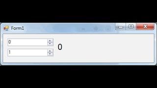 Winform Tutorial NumericUpDown Control Visual Studio C [upl. by Sudaorb]