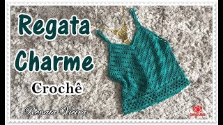 Regata Charme crochê  01 NOVELO  Renata Vieira [upl. by Shuping]