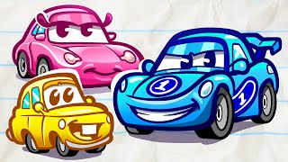 Pencilmate 🚗 or 🏎️ Pencilcar Animated Cartoons Characters  Pencilmation [upl. by Zwiebel]