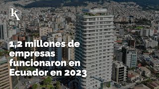 En 2023 Ecuador registró 12 millones de empresas y establecimientos [upl. by Llirpa229]