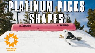 Shapes Platinum Picks  Snowboard Magazine [upl. by Anirehc119]