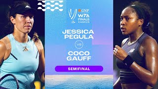 Jessica Pegula vs Coco Gauff  2023 WTA Finals Semifinal  WTA Match Highlights [upl. by Taveda898]