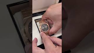 Patek Philippe Nautilus 57121R001 Nautilus Moon Phase in Rose Gold with Sunburst Dial Unboxing [upl. by Rysler22]