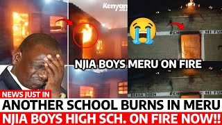 Sad News😥 MERU SCHOOL on FIRE BURNS to ASHES at NIGHT Studentd RESCUED at NJIA BOYS Meru DETAILS [upl. by Rayner]