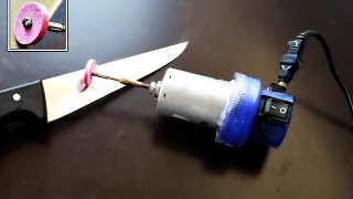 How to make a mini KNIFE SHARPENER  Grinding Machine [upl. by Faulkner]