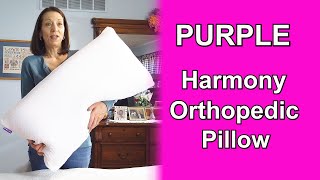 The very comfortable HARMONY orthopedic pillow by the PURPLE company A MUST SEE [upl. by Eiramrebma]