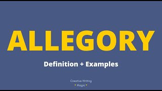 ALLEGORY  Definition  Examples 🐖 [upl. by Trebmer]