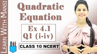 Ex 41 Q2 iv  Quadratic Equations  Chapter 4  Class 10 Maths  NCERT [upl. by Vanderhoek]