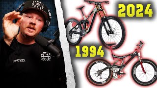 Has the EVOLUTION of Downhill Mountain Bikes IMPROVED [upl. by Hamner]