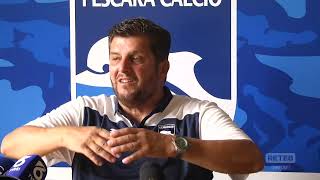 Pescara Calcio  La conferenza stampa di Baldini [upl. by Tades]