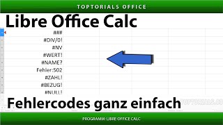 Fehlercodes ganz einfach in LibreOffice Calc [upl. by Llessur]