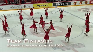 Team Fintastic 🥇 Free Skating MLSM23 synchronizedskating [upl. by Amelus173]