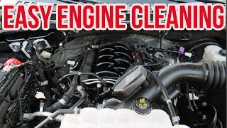 HOW TO CLEAN YOUR ENGINE  NO WATER NO SCRUBBING [upl. by Allyce]