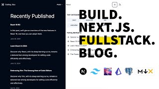 Building Nextjs Fullstack Blog with TypeScript Shadcnui MDX Prisma and Vercel Postgres [upl. by Ettigirb]