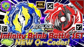 New QrCodes Infinity Brink Battle Set  Beyblade Burst [upl. by Lezirg]