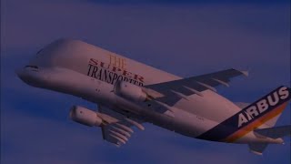 Airbus Beluga A300600ST  Model Details FSX Gameplay PC HD [upl. by Hcone]