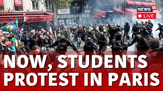 Paris Students Protest LIVE  Paris’s Sciences Po Rejects Protesters  Paris News LIVE  N18L [upl. by Adnohsed]