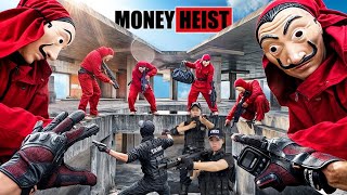 PARKOUR VS MONEY HEIST 6  No ESCAPE for POLICE from SERBIAN DANCING LADY  Horror Pov [upl. by Harry593]