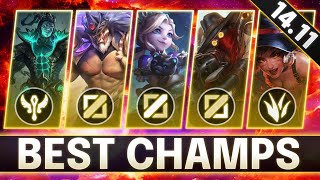 BROKEN Champions In 1411 for FREE LP  BEST CHAMPS to MAIN for Every Role  LoL Guide Patch 1411 [upl. by Trefler]