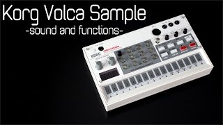 KORG VOLCA SAMPLE Sound and Functions  direct high quality sound Full HD [upl. by Anastas8]