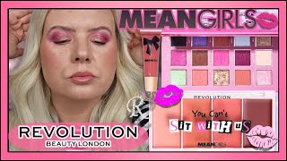 MEAN GIRLS x REVOLUTION MAKEUP COLLECTION REVIEW amp SWATCHES  Clare Walch [upl. by Graybill904]