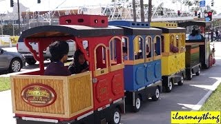 Hulyan and Mayas TRAIN Ride Ferris Wheel and Carousel Ride Family Toy Channel [upl. by Fransis432]