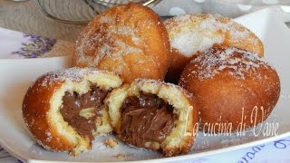 Bombe veloci alla nutella senza lievitazione [upl. by Joette]