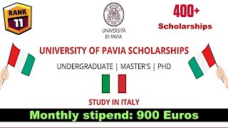 University of Pavia Scholarship 2024  Italy  How to Apply Online  Video Guide [upl. by Acinej]