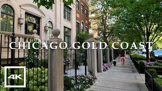 Gold Coast Chicago 🌟 Walking tour 2024  4K HDR 60fps [upl. by Gosnell852]