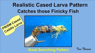 Realistic Cased Caddisfly Larva Fly Tying Pattern PRISM Caddis [upl. by Solenne]