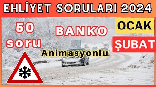 EHLİYET SINAV SORULARI 2024 OCAK ŞUBAT 2024 EHLİYET SINAV SORULARI [upl. by Ahsok]