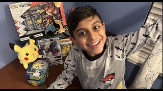 UNBOXING the Lances Charizard V Celebrations Collection Box RESTOCK [upl. by Aedrahs]